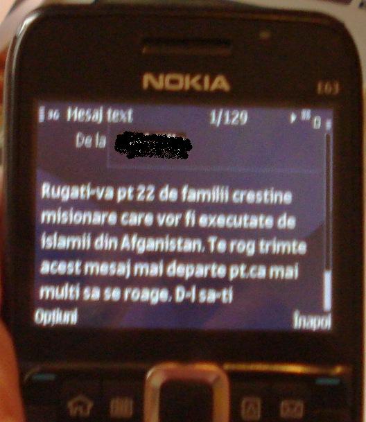 telefon mesaj