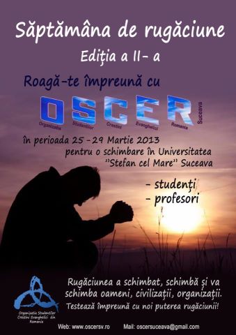 Saptamana de rugaciune OSCER Sv