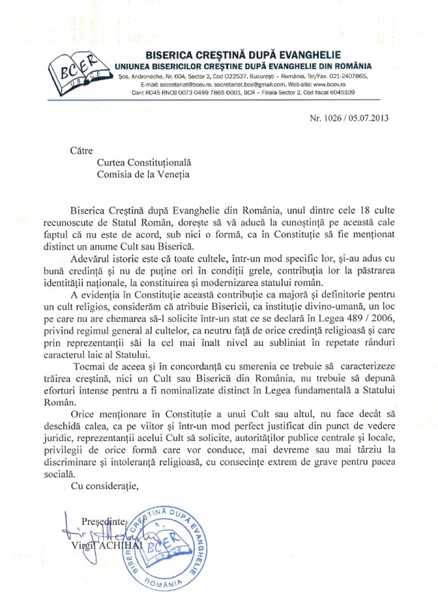 Biserica Crestina dupa Evanghelie despre constitutie