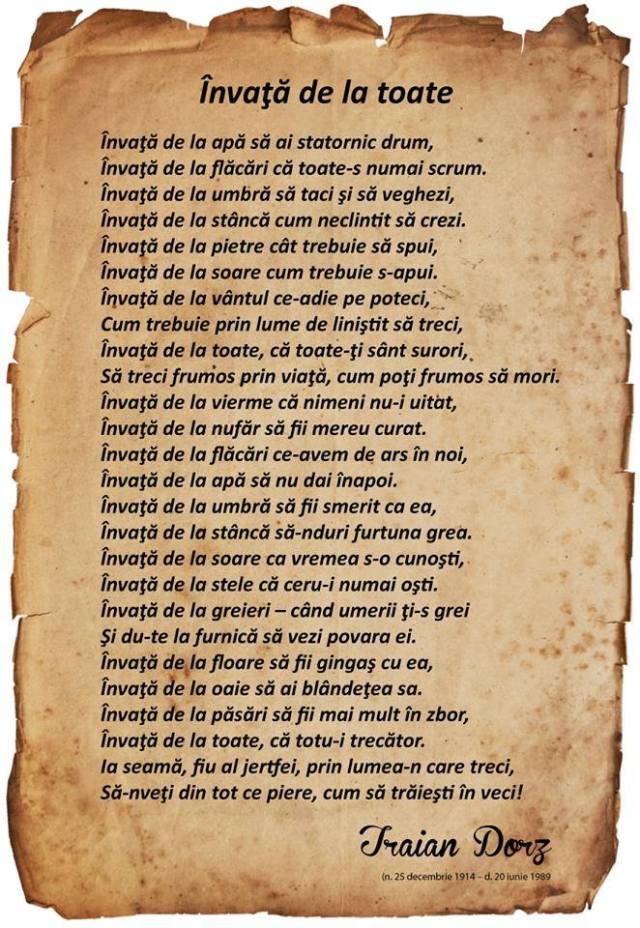 Traian Dorz Invata de la toate
