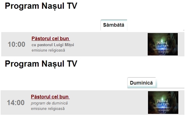 PAstorul cel Bun la Nasul TV 1-vert