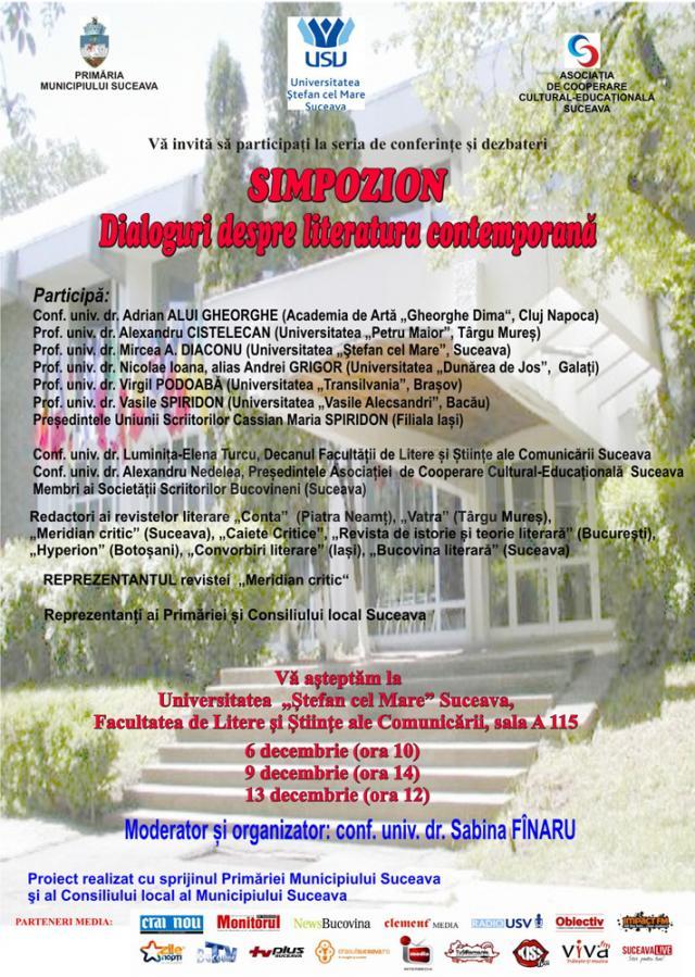 simpozion Dialoguri despre literatura contemporana