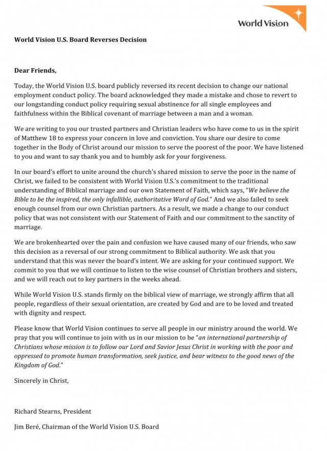 world vision reverses decision