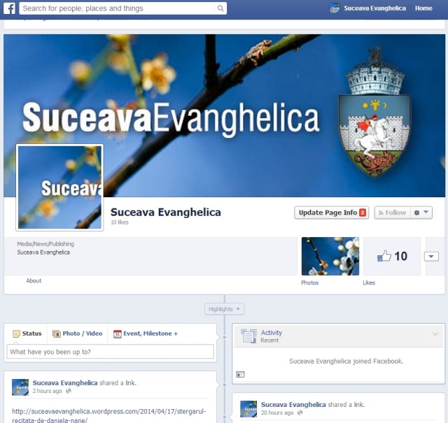 Suceava Evanghelica pe Facebook