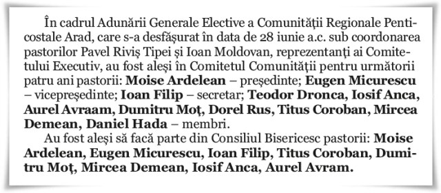 Comunitatea Regionala Penticostala Arad