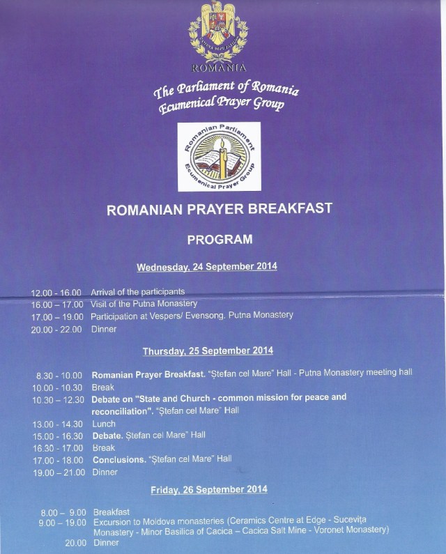 Mic dejun cu rugaciune 2014