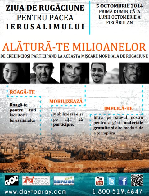 rugaciune pentru pacea Ierusalimului 2014