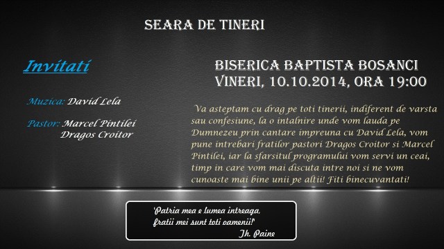 Biserica Baptista Bosanci