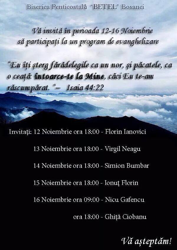 Biserica Betel Bosanci, Suceava