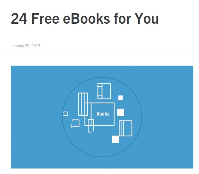 24 free eBooks for You