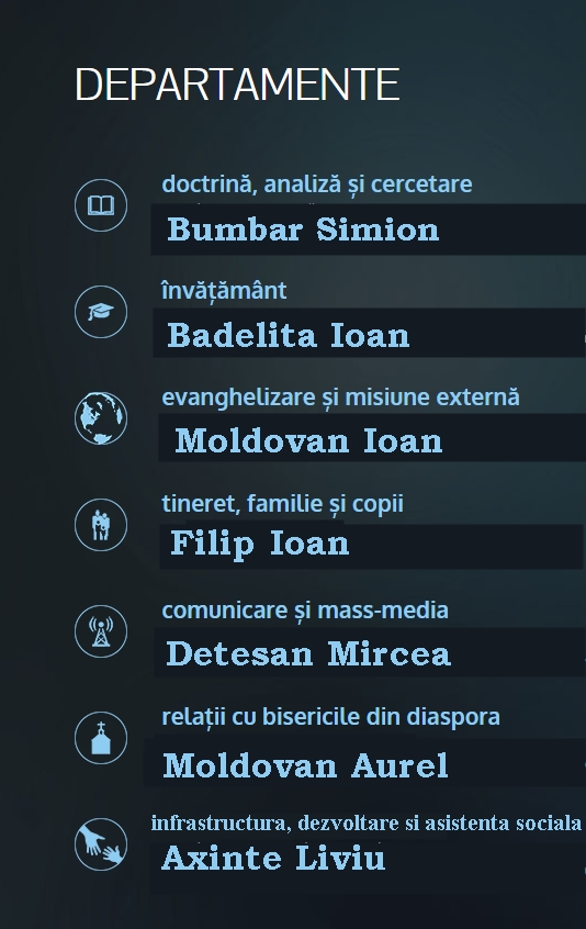 departamente Cultul Penticostal 2014 - 2018