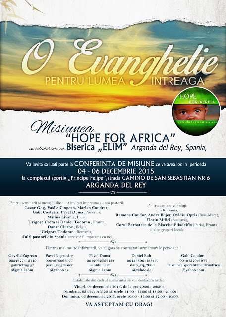 conferinta Hope for Africa