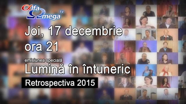 Retrospectiva 2015 la AlfaOmegaTV