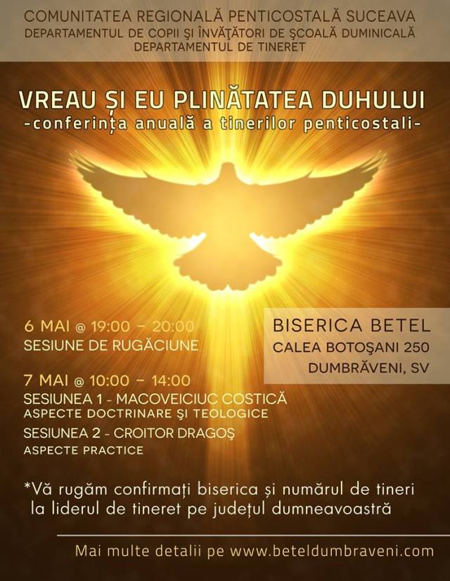 Conferinta tineri penticostali Suceava aprilie 2016