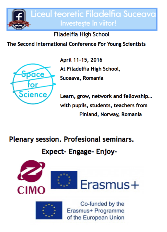 Space for Science - april 2016