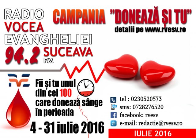 campania doneaza sange rve