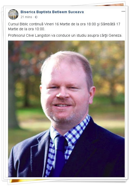 curs la biserica Betleem Suceava
