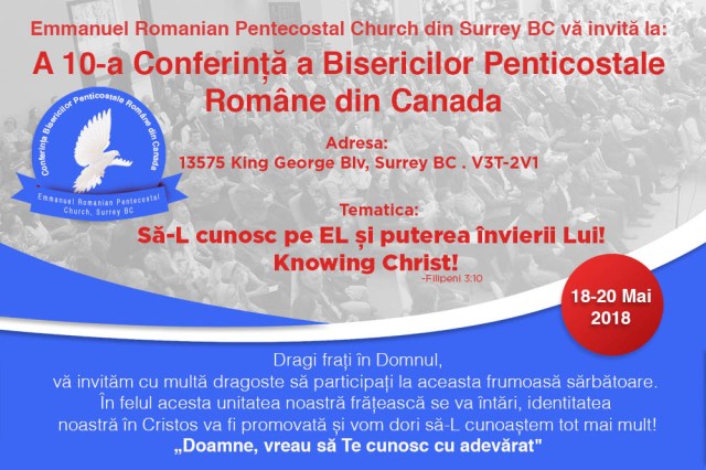A 10-a Conferință a Bisericilor Penticostale din Canada