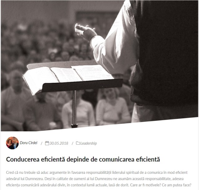 Conducerea eficienta