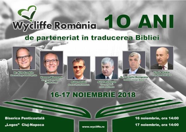 Wycliffe România aniversare 10 ani